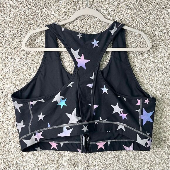 Torrid Sports Bra Women’s 3X Active Star Print Zip Front Longline Low-Impact - Picture 4 of 5